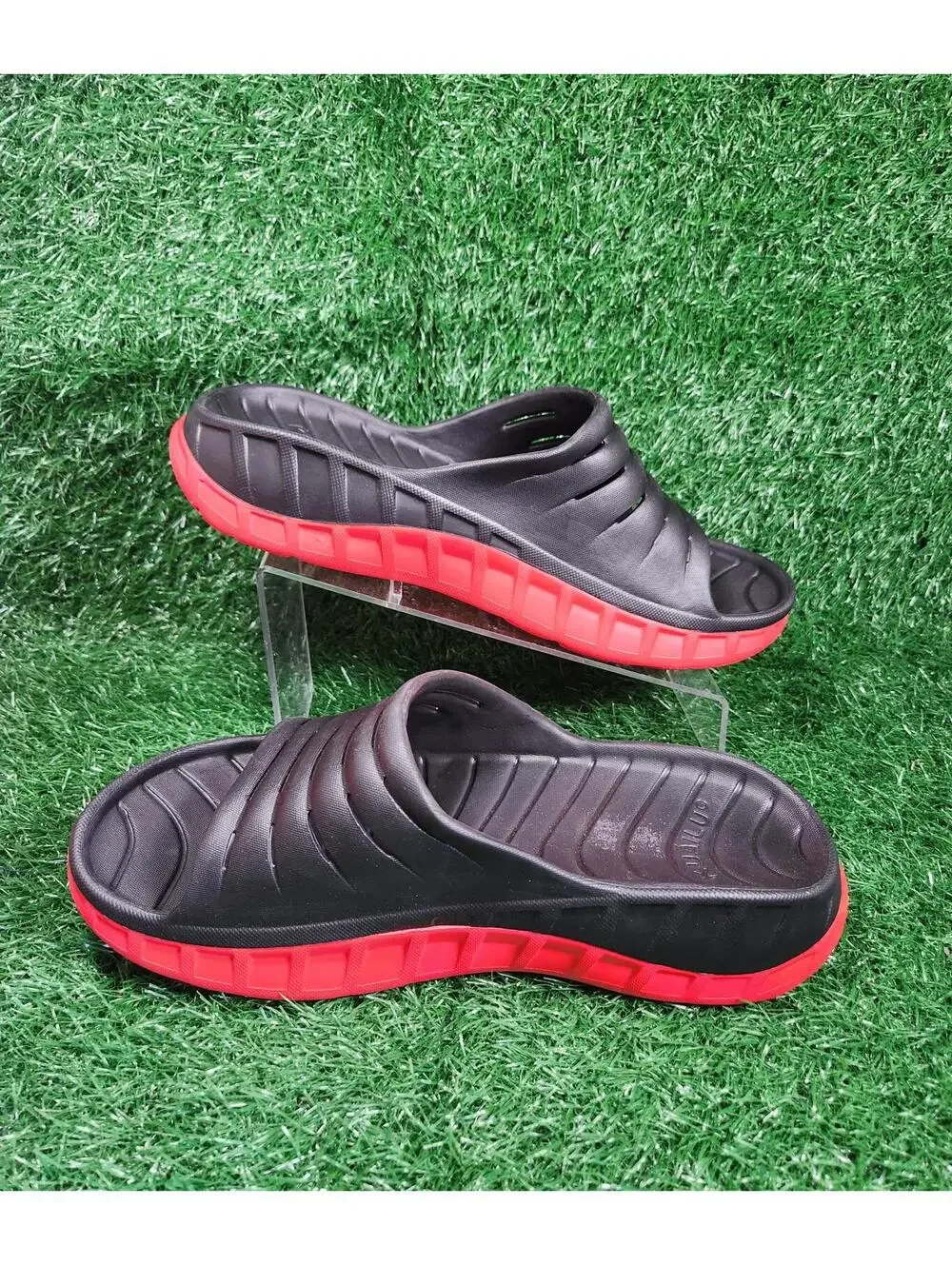 KuaiLu MEN'S RECOVERY SANDALS ORTHOTIC THICK CUSHION OPEN TOE SPORT SLIDES 12 M